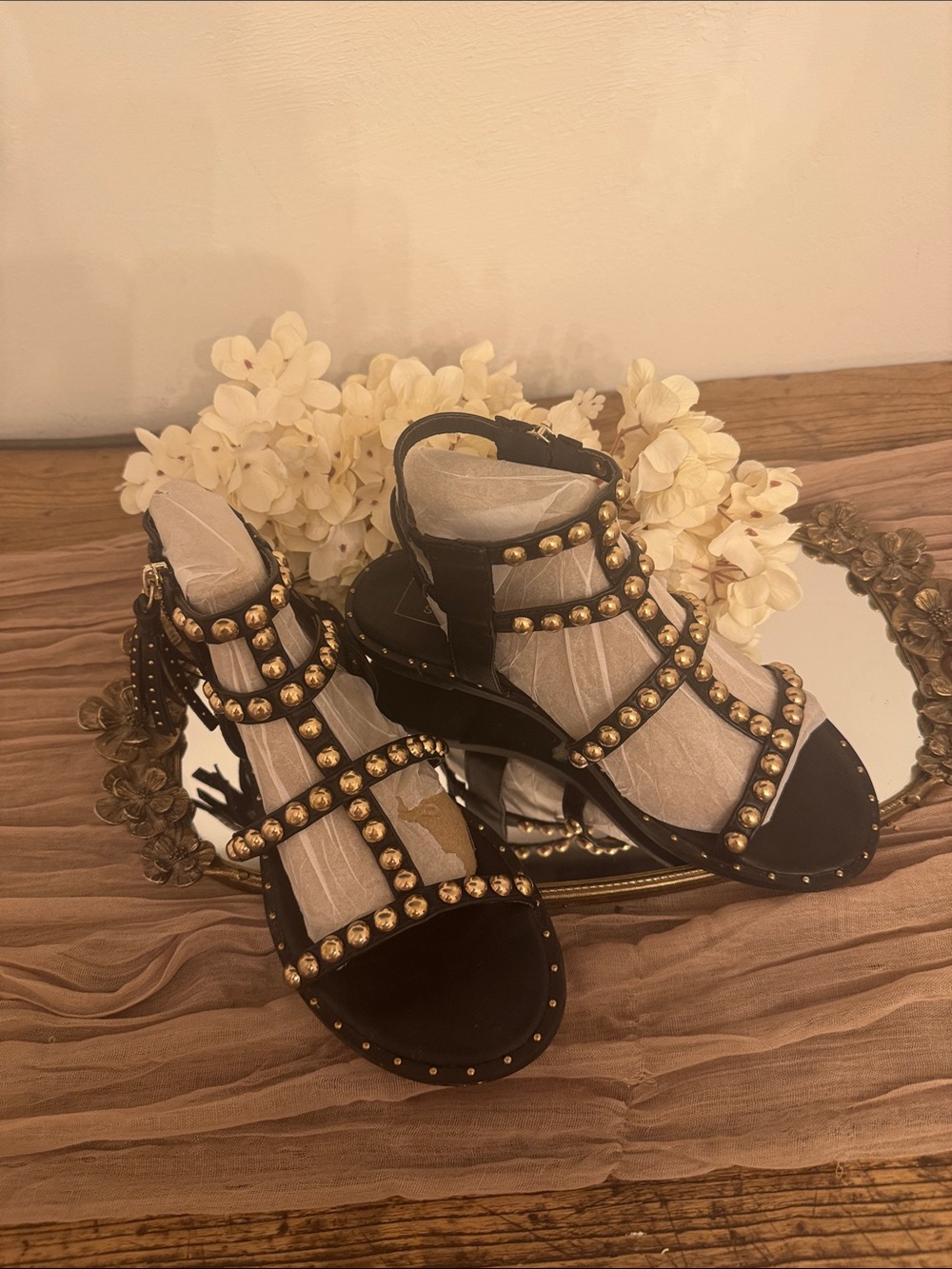 Shu Shop Bina Studded Sandal,